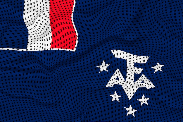 Bandeira nacional das terras antárticas do sul da França Fundo com bandeira das terras antárticas do sul da França
