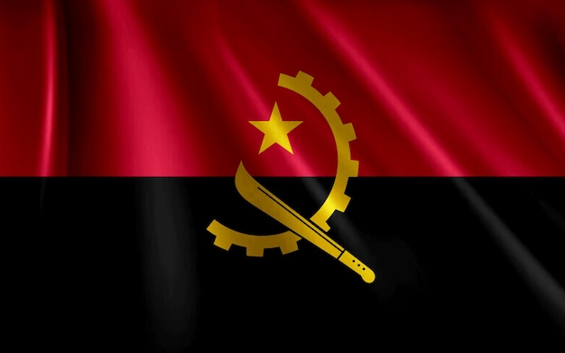 Bandeira nacional de Angola Efeito de voo