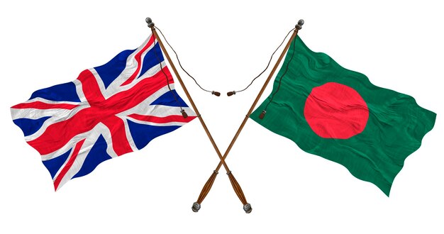 Bandeira nacional de Bangladesh Com fundo com a bandeira de Bangladesh
