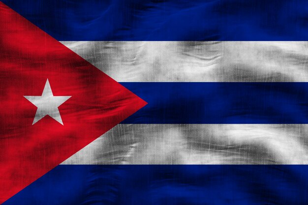 Bandeira nacional de Cuba Fundo com bandeira de Cuba