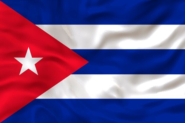 Bandeira nacional de Cuba Fundo com bandeira de Cuba