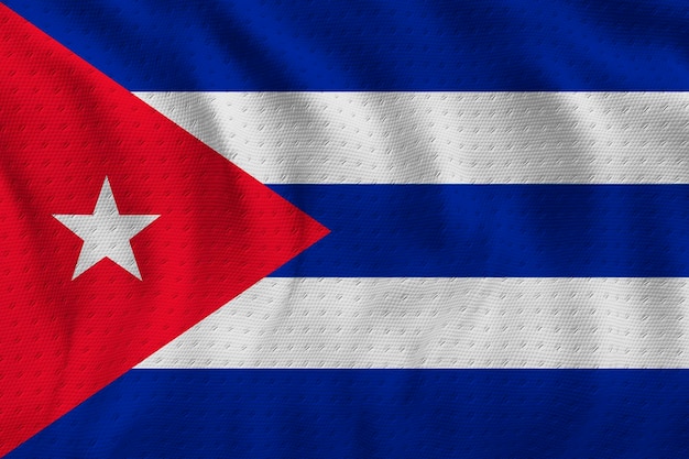 Bandeira nacional de Cuba Fundo com bandeira de Cuba