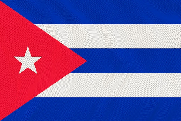 Bandeira nacional de Cuba Fundo com bandeira de Cuba