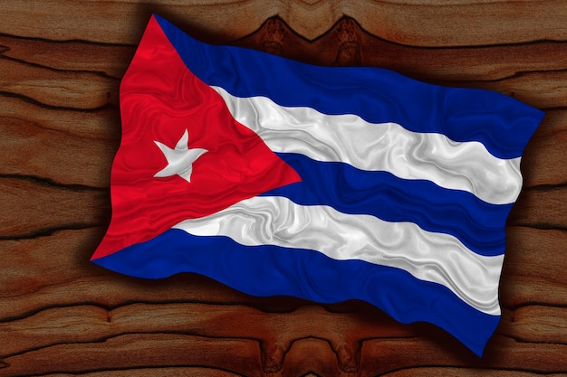 Bandeira nacional de Cuba Fundo com bandeira de Cuba