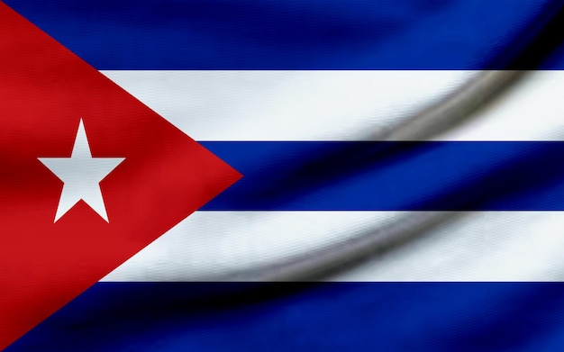 Bandeira nacional de Cuba Voo Efeito