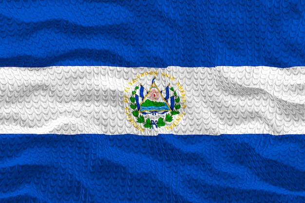 Bandeira nacional de El Salvador Fundo com bandeira de El Salvador