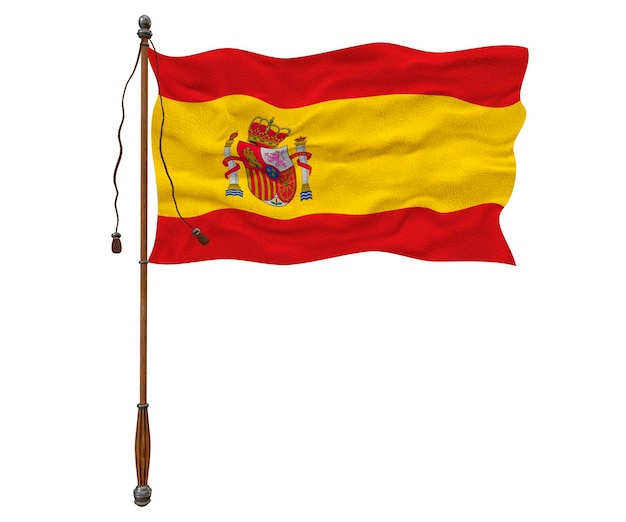 Bandeira nacional de Espana Fundo com bandeira de Espana