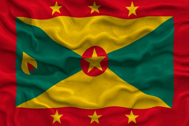 Bandeira nacional de Granada Fundo com bandeira de Granada