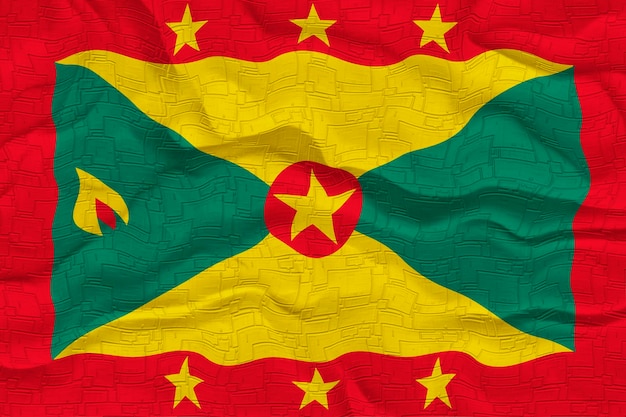 Bandeira nacional de Granada Fundo com bandeira de Granada
