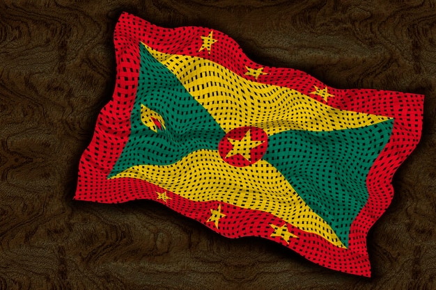 Bandeira nacional de Granada Fundo com bandeira de Granada