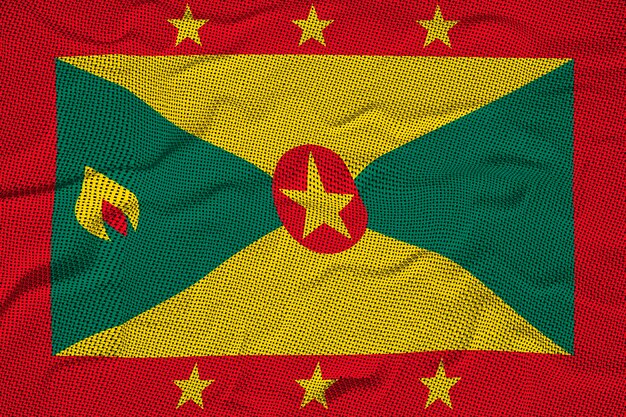 Bandeira nacional de Granada Fundo com bandeira de Granada