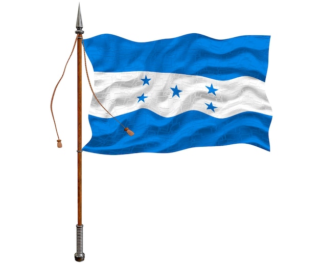 Bandeira nacional de Honduras Fundo com bandeira de Honduras