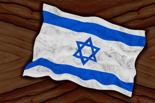 Bandeira nacional de Israel Fundo com bandeira de Israel