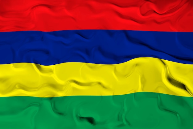 Bandeira nacional de Maurício Fundo com a bandeira de Maurício