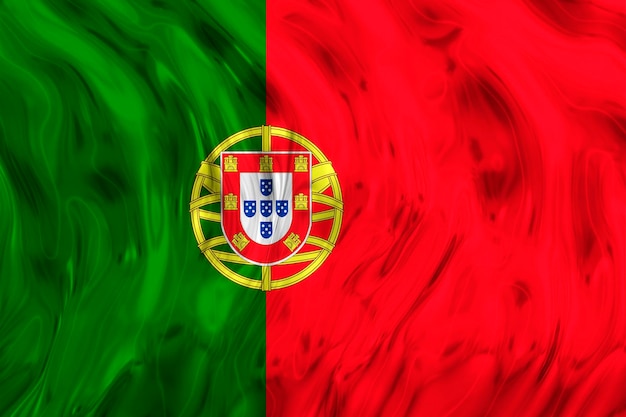 Foto bandeira nacional de portugal fundo com bandeira de portugal