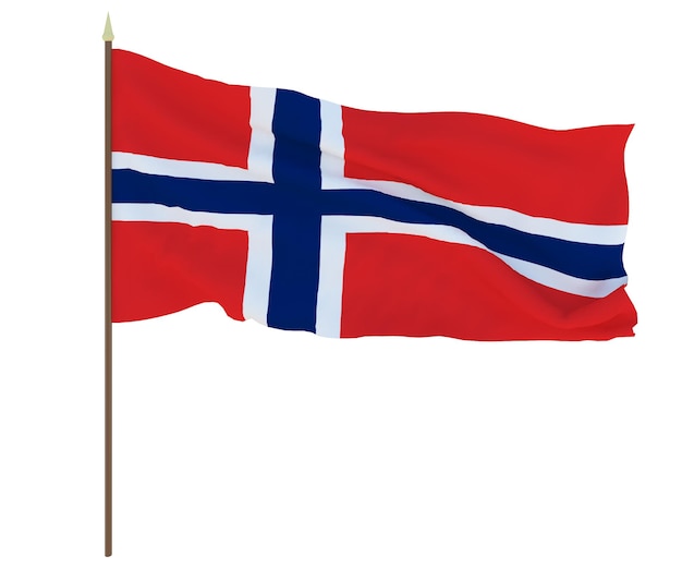 Bandeira nacional de Svalbard Background para editores e designers Feriado nacional