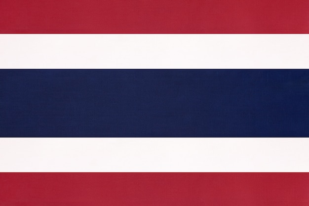 Bandeira nacional de tecido da Tailândia