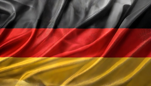 Bandeira nacional de tecido de seda da Alemanha Bandeira para comemorar o Dia da Independência