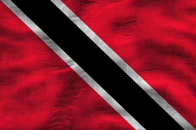 Bandeira nacional de Trinidad e Tobago Fundo com bandeira de Trinidad e Tobago