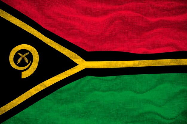 Bandeira nacional de Vanuatu Fundo com bandeira de Vanuatu