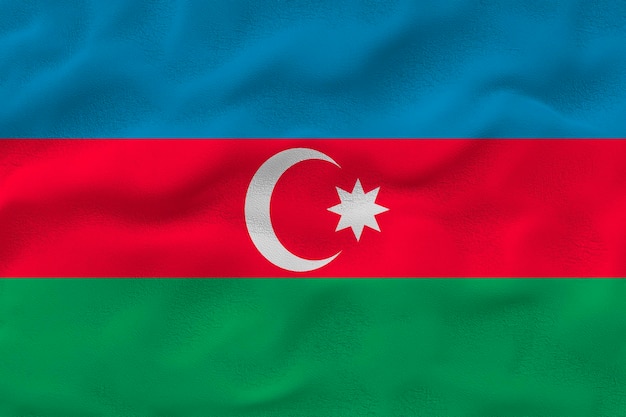 Bandeira nacional do Azerbaijão Fundo com bandeira do Azerbaijão