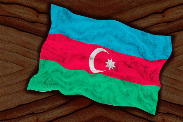 Bandeira nacional do Azerbaijão Fundo com bandeira do Azerbaijão