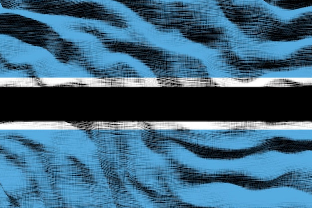 Bandeira nacional do Botswana Fundo com bandeira do Botswana