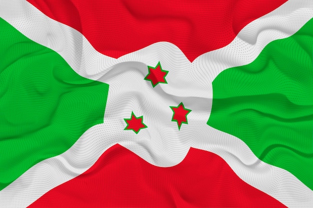Bandeira nacional do Burundi Fundo com bandeira do Burundi