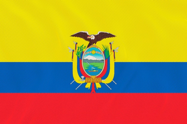 Foto bandeira nacional do equador fundo com bandeira do equador