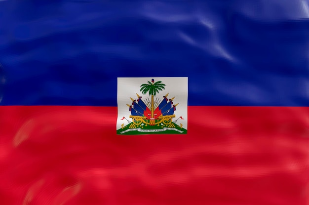 Bandeira nacional do Haiti Fundo com bandeira do Haiti