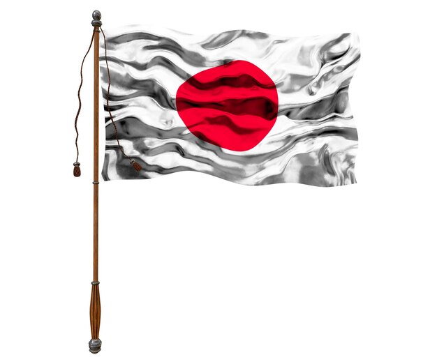 Bandeira nacional do Japão Fundo com bandeira do Japão