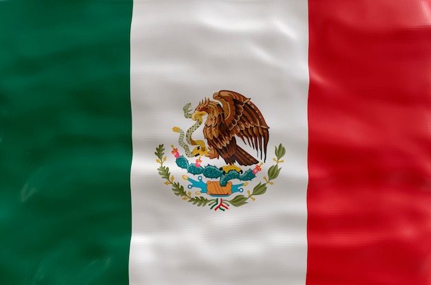 Bandeira nacional do México Fundo com bandeira do México