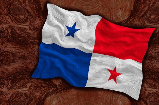 Bandeira nacional do Panamá Fundo com bandeira do Panamá