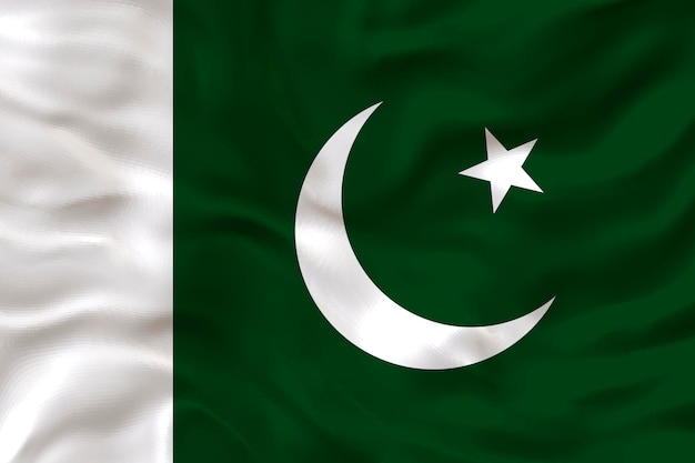 Bandeira nacional do Paquistão Fundo com bandeira do Paquistão