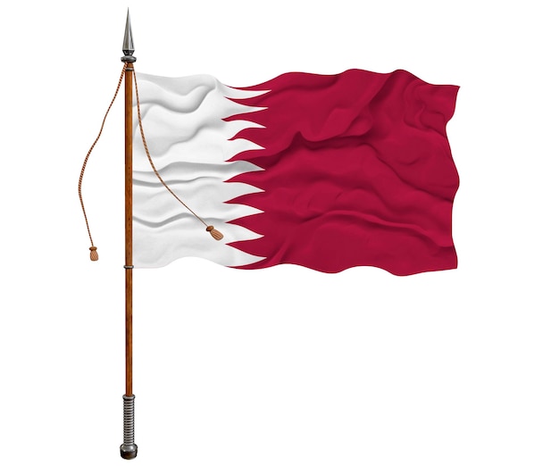 Bandeira nacional do Qatar Fundo com bandeira do Qatar