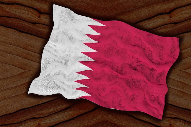 Bandeira nacional do Qatar Fundo com bandeira do Qatar