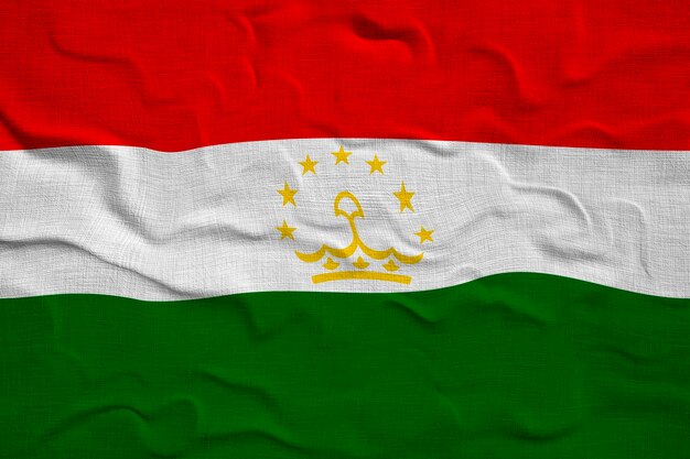 Bandeira nacional do Tadjiquistão Fundo com bandeira do Tadjiquistão