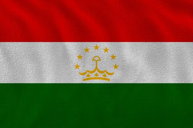 Bandeira nacional do Tajiquistão Fundo com bandeira do Tajiquistão
