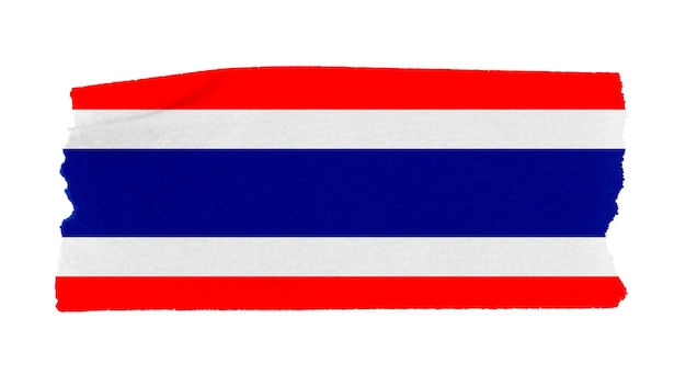 Bandeira tailandesa rasgada