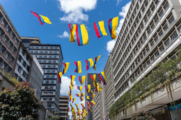 Foto bandeiras da colômbia