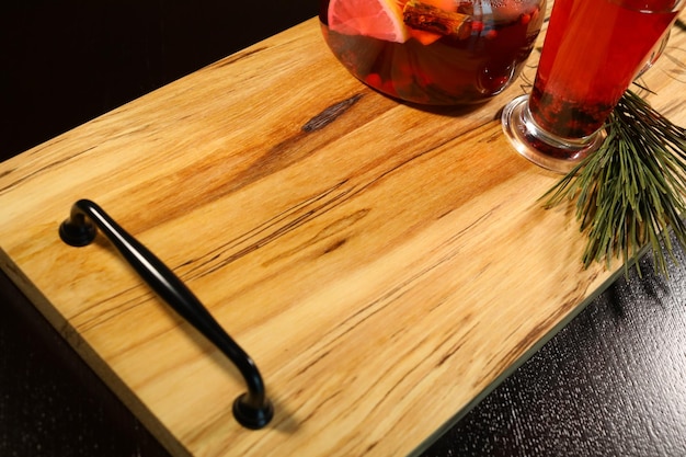 bandeja de madeira para pratos feito de material natural carvalho bétula ou pinho