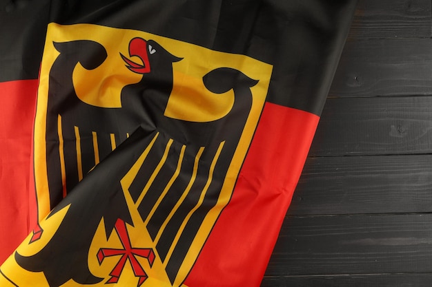 Bandera de Alemania lugar para texto hacer frente al espacio