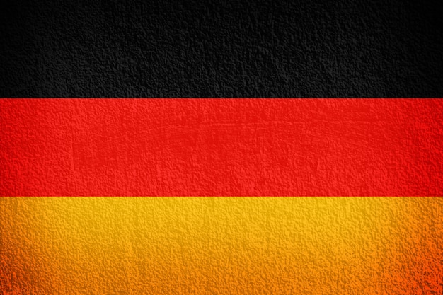 Bandera de Alemania en la textura de la pared