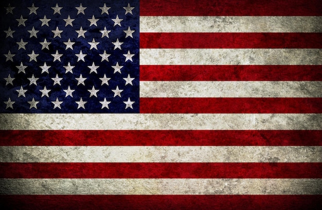 bandera americana de la vendimia