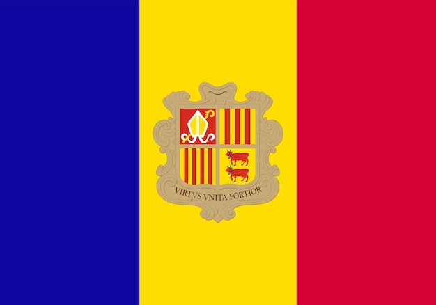 Bandera de Andorra Bandera Nación