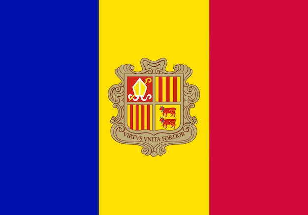 Foto bandera de andorra