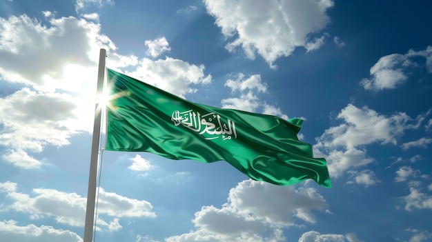 La bandera de la Arabia Saudita