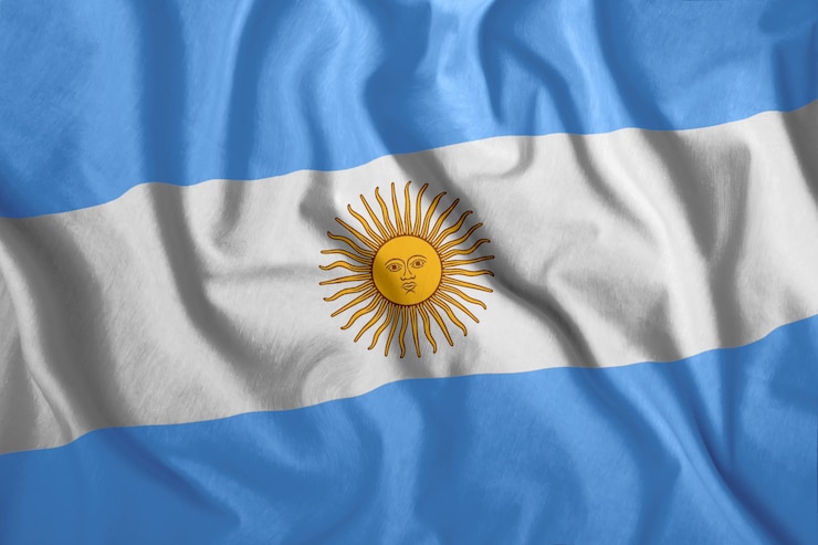 Foto la bandera argentina