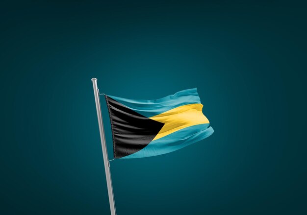 Una bandera de las Bahamas