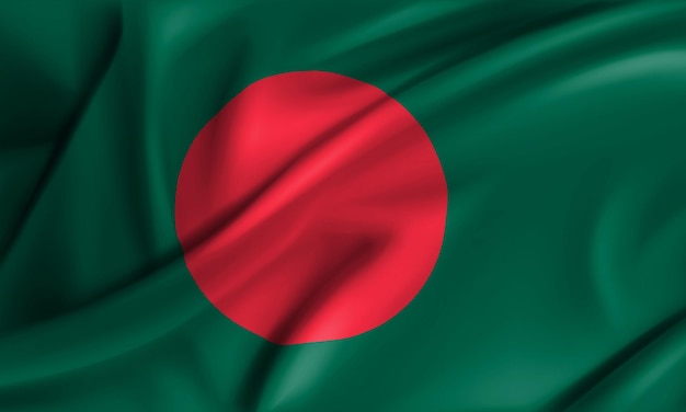 Bandera de Bangladesh modelo 3d
